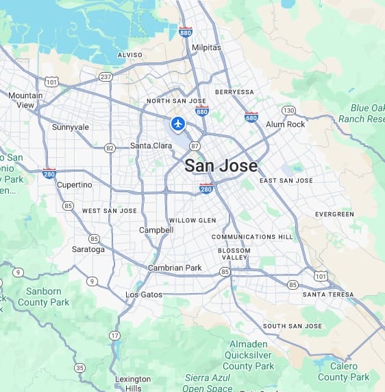 san jose map